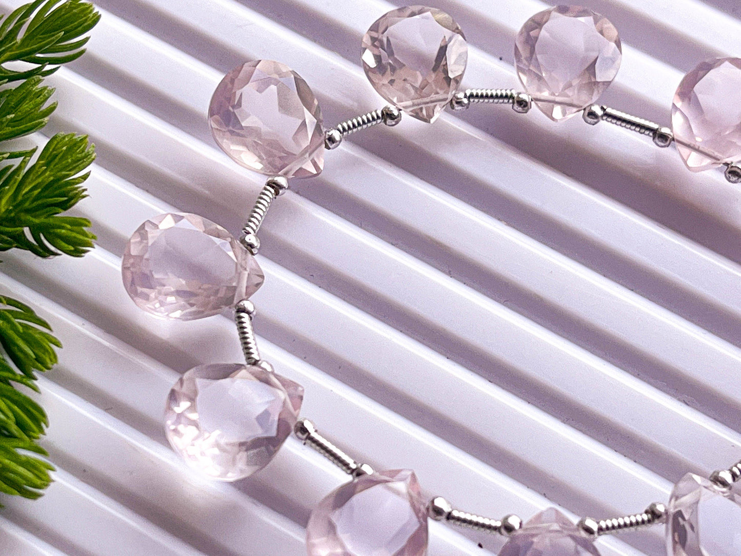 10 Pieces Rose Quartz Pear Shape Cut Stone Beads Beadsforyourjewelry