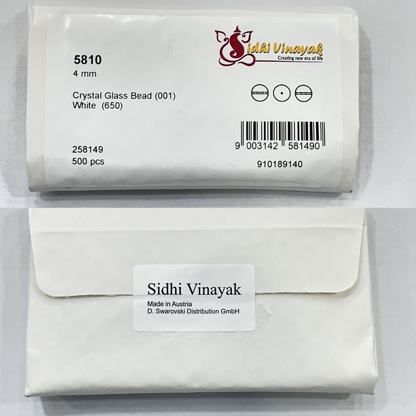 10mm Crystal White (001 650) Genuine Swarovski 5810 Pearls Round Beads jewelry making Beadsforyourjewelry