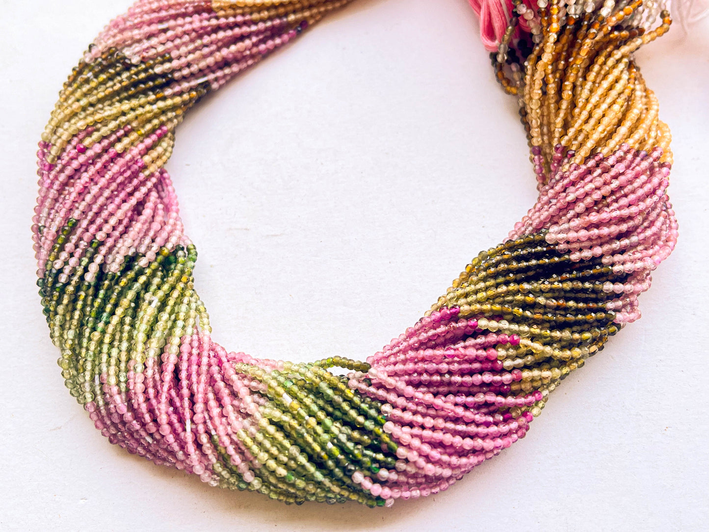 14 Inch AAA Natural Tourmaline Micro Faceted Beads, 2mm Beadsforyourjewelry