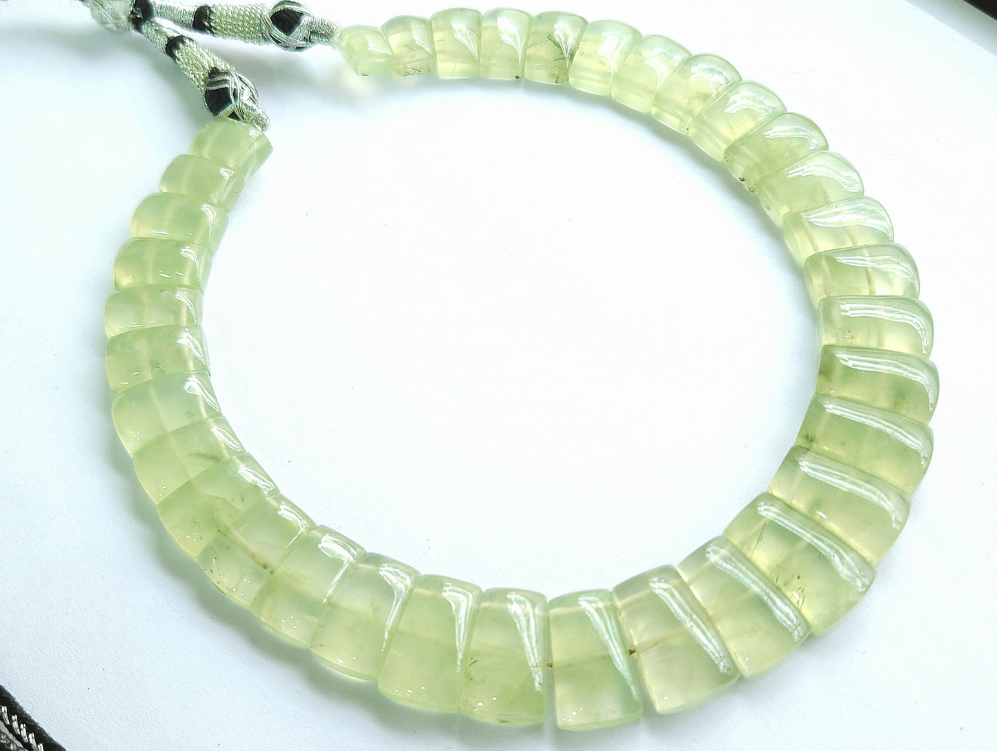 Natural Prehnite Bib Necklace / Choker