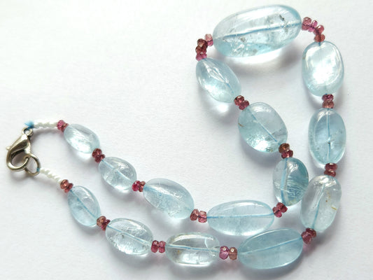 Natural Aquamarine Tumble Shape Beads