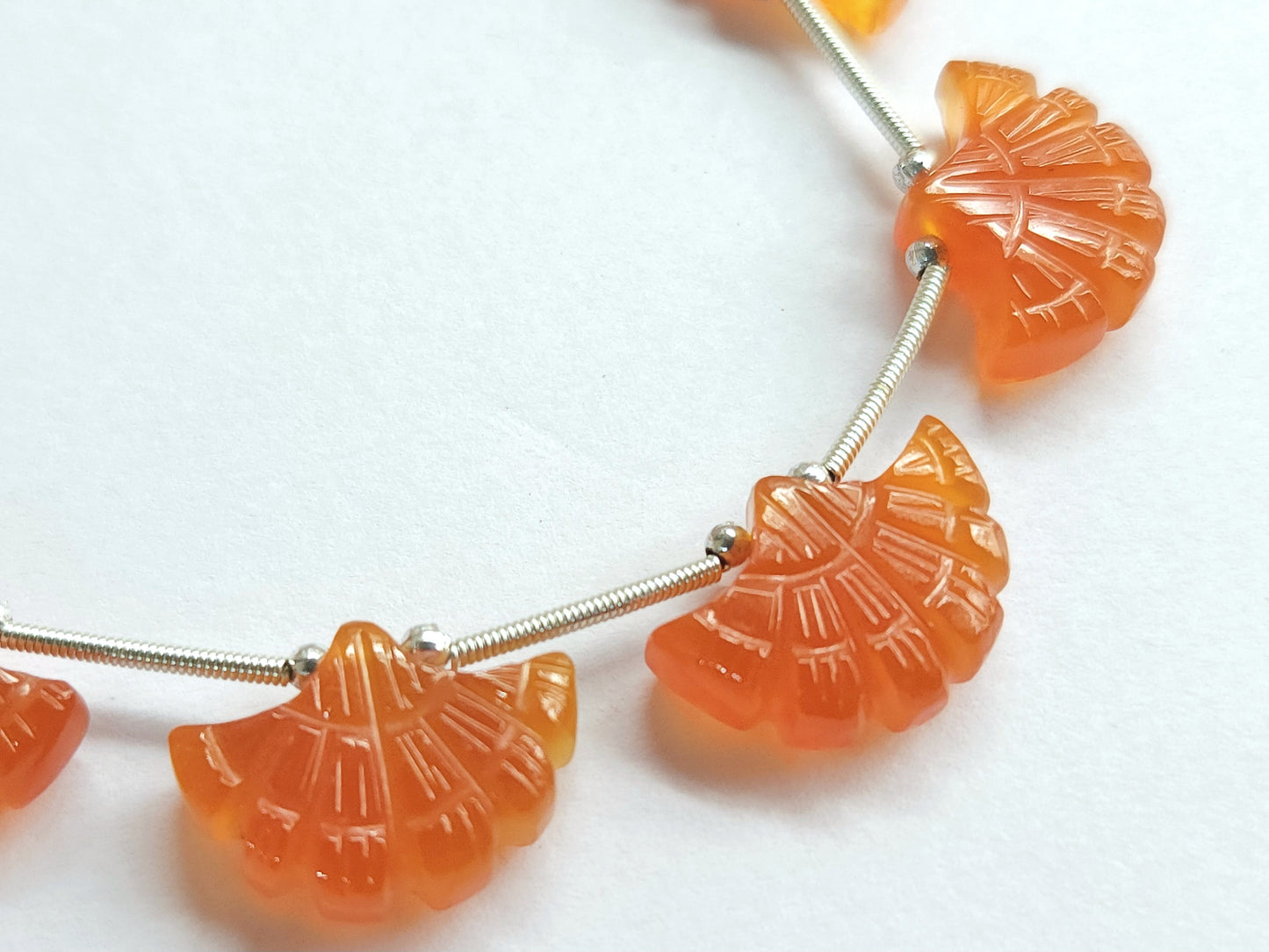 Natural Carnelian Fancy Carved Beads