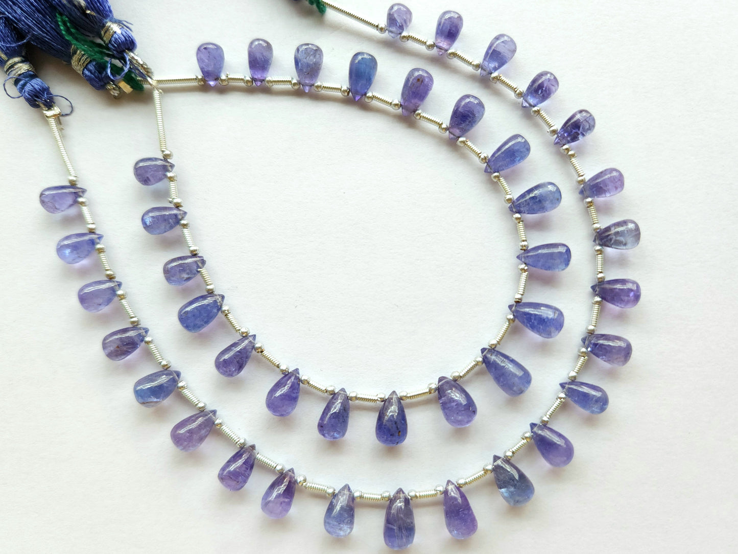 Natural Tanzanite Smooth Drops Beads