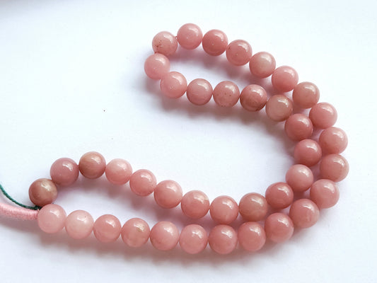 Natural Guava Quartz Smooth Spherical/Ball Shape Beads