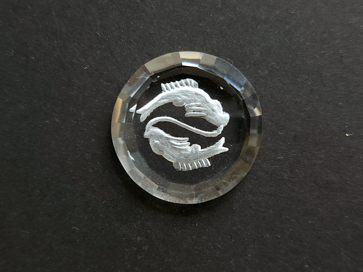 Natural Crystal Quartz Reverse Intaglio