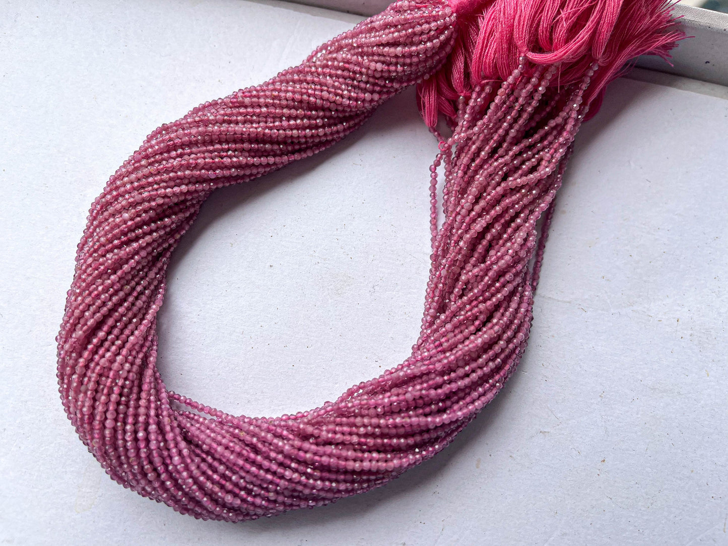 2mm AAA Pink Tourmaline micro faceted beads Beadsforyourjewelry