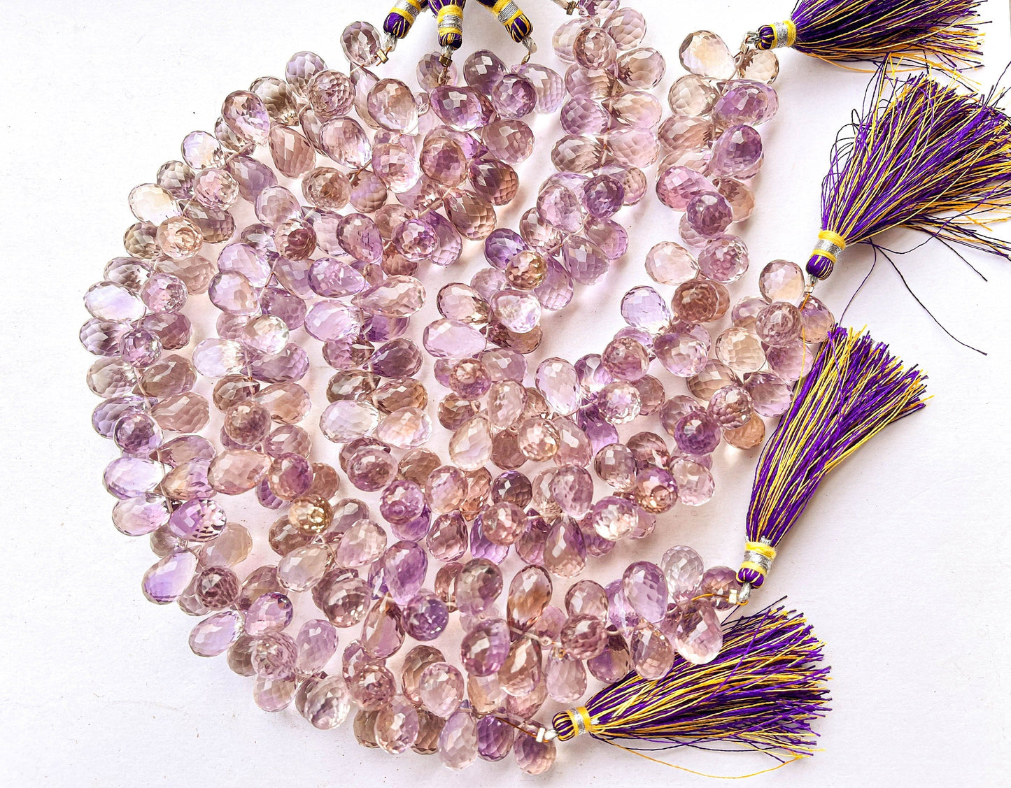 AAA 8 Inch Ametrine Faceted Drops Beadsforyourjewelry