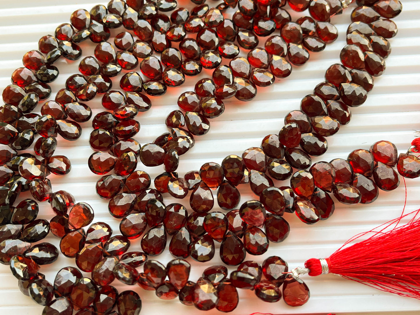 AAA Mozambique Pear Shape Faceted Briolette Beadsforyourjewelry