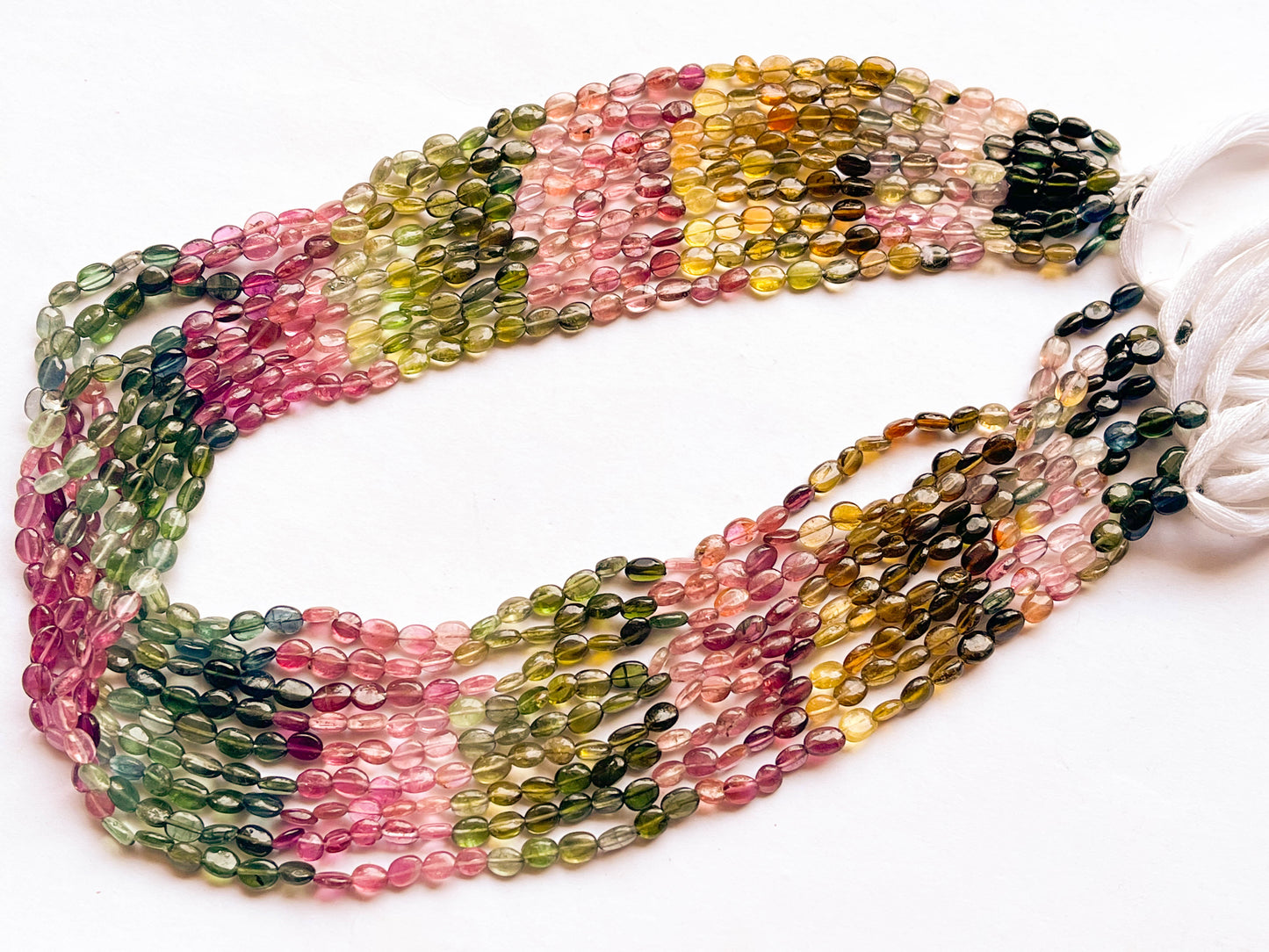 AAA Multi Tourmaline Oval Shape Beads Beadsforyourjewelry