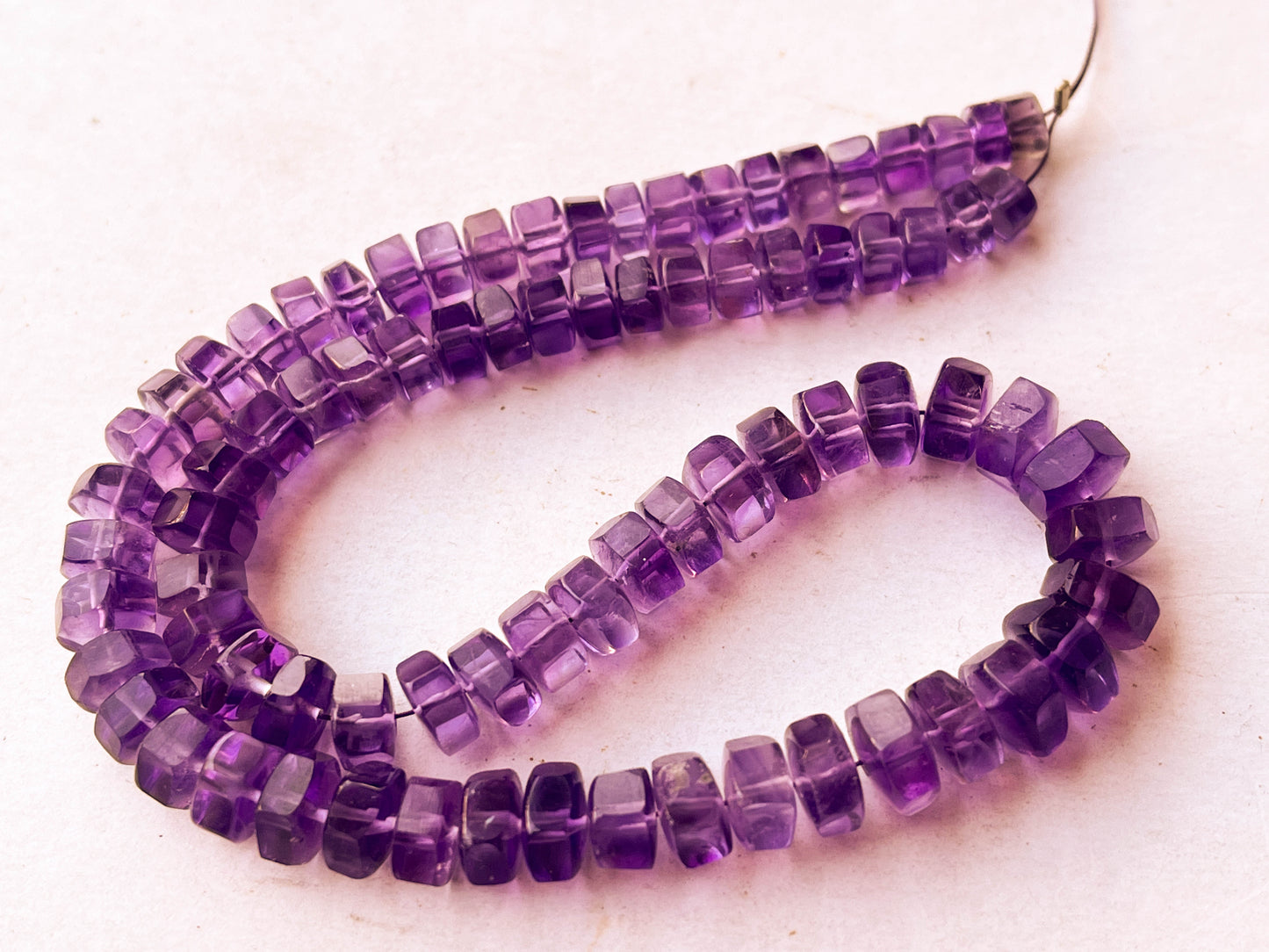 Amethyst Bolt Shape Beads Beadsforyourjewelry