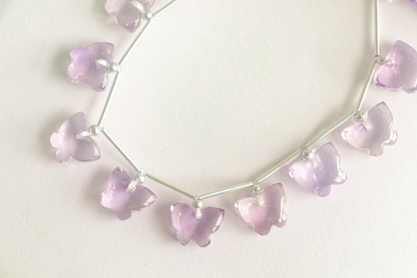 Amethyst Gemstone Butterfly Shape Beads Beadsforyourjewelry