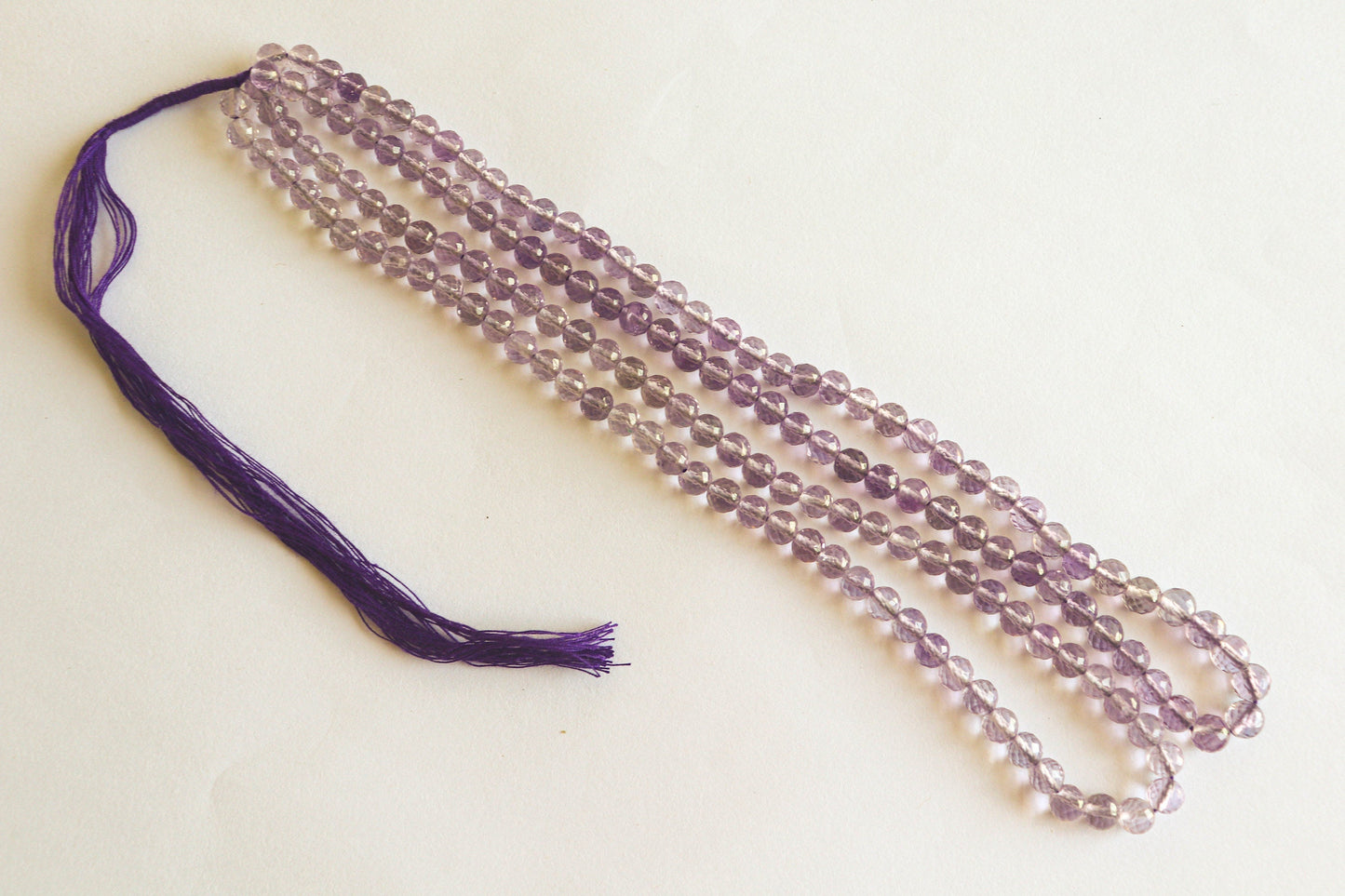Amethyst Gemstone Faceted Balls | 16 inch String | 6mm | 76 Pieces | Natural Gemstone Beads for jewelry making Beadsforyourjewelry