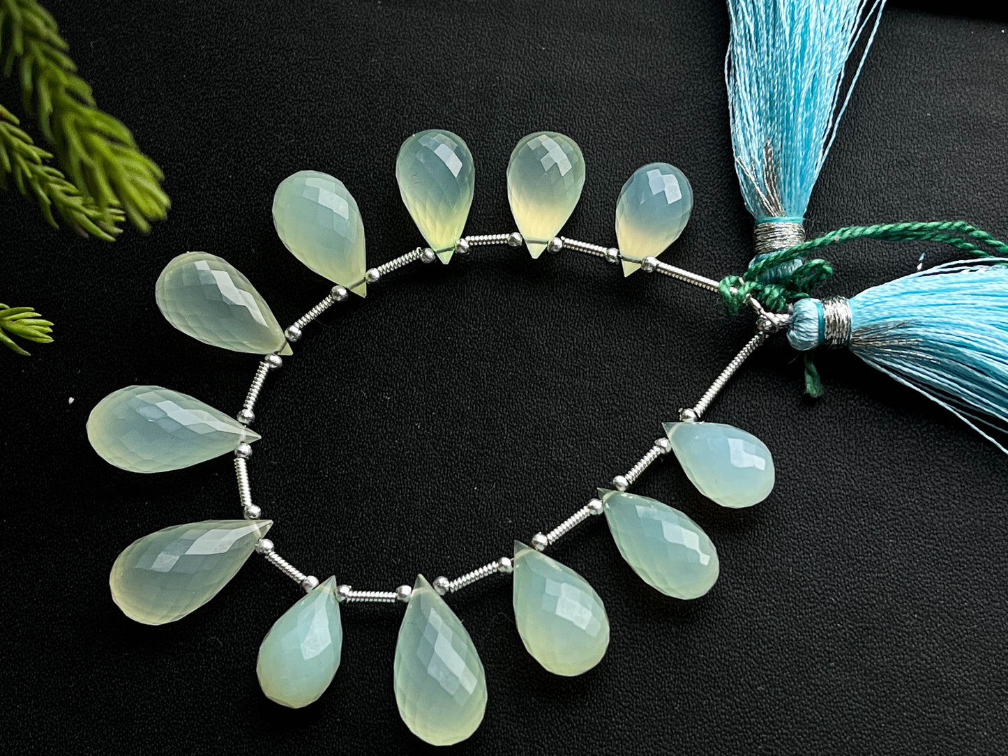 Aqua Blue Onyx Faceted Drops, 12 Pieces | 7x13mm to 7x19mm Beadsforyourjewelry