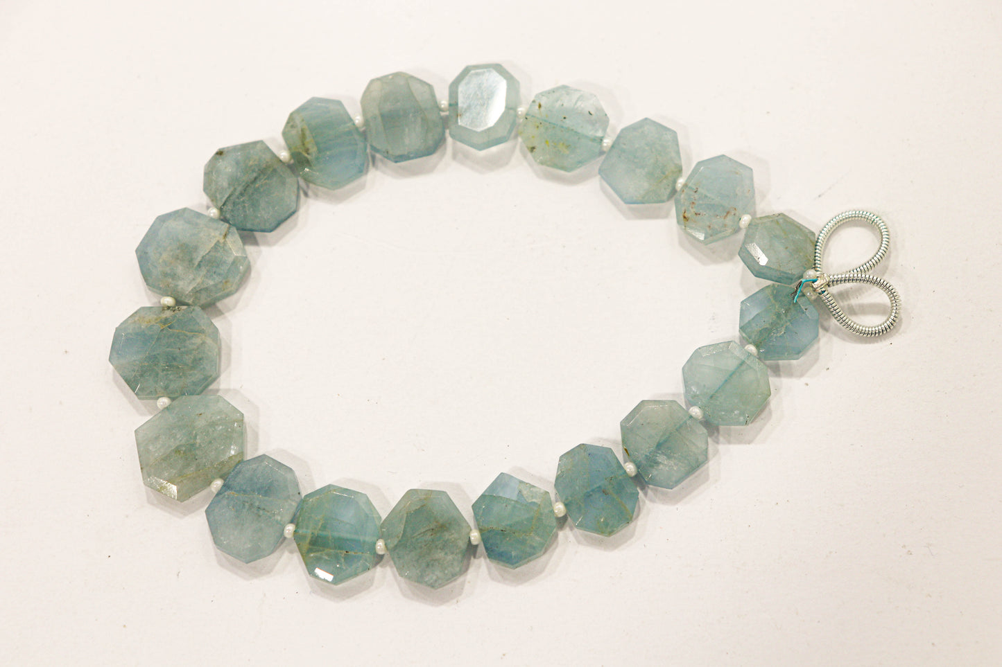 Aquamarine gemstone Crown cut beads Beadsforyourjewelry