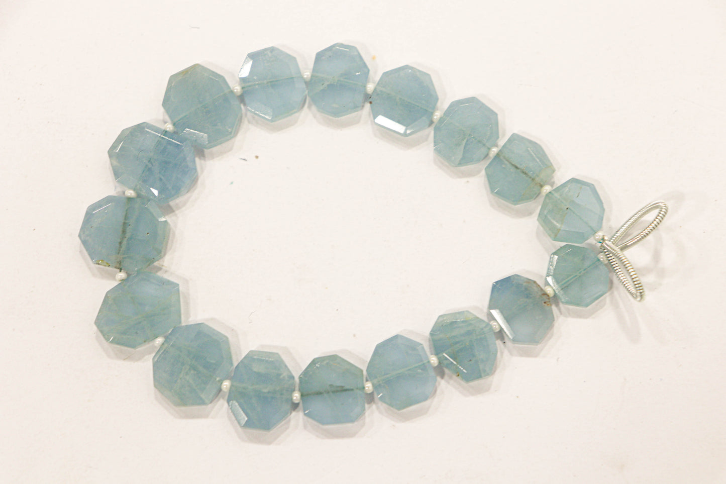 Aquamarine gemstone Crown cut beads Beadsforyourjewelry