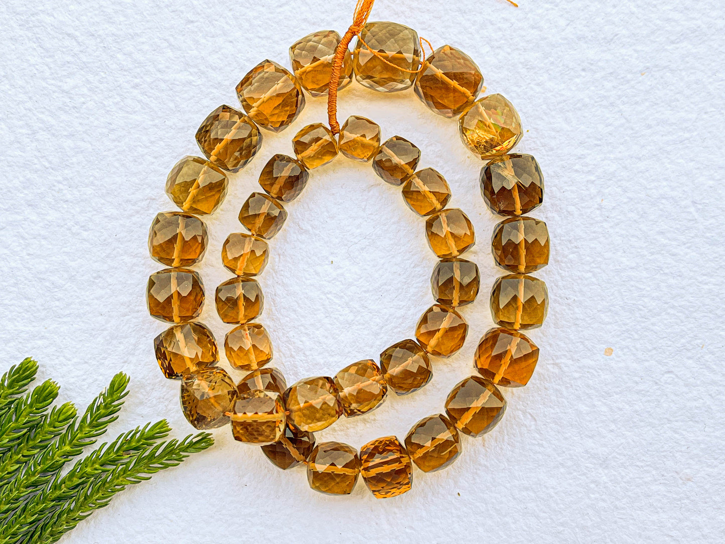 Beer Quartz Checker Cut Cubes Beadsforyourjewelry