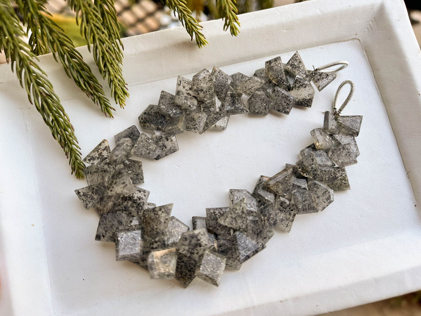 Black Sunstone Beads Fancy Slice Cut Shape Beadsforyourjewelry