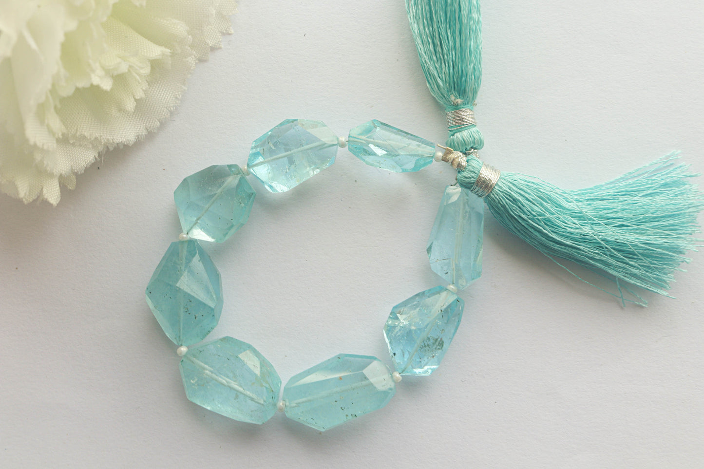 Blue Topaz Faceted Uneven Shape Tumble/Nuggets Beads | Grade B Beadsforyourjewelry