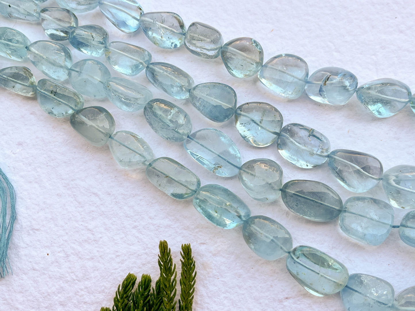 Blue Topaz Smooth Nuggets / Tumble Beads Beadsforyourjewelry