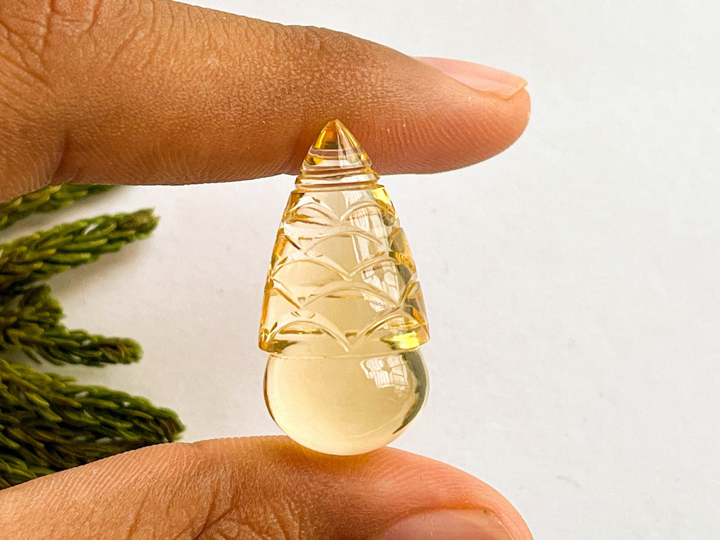 Citrine Gemstone Carving Drop, Natural Citrine, Citrine carved Drop, Citrine carving Pair, Citrine Drop for Pendant Making, 15x30mm Beadsforyourjewelry
