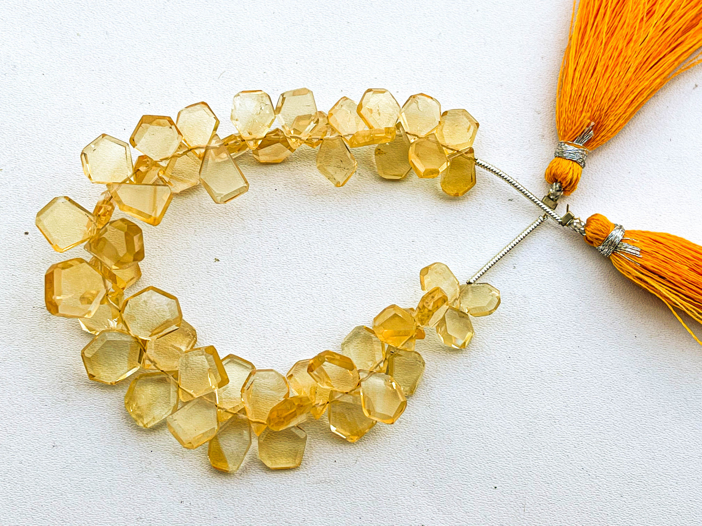 Citrine gemstone Slice cut beads Beadsforyourjewelry
