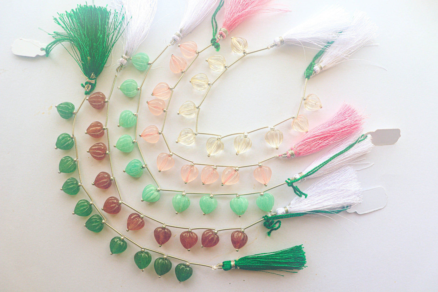 Crystal Carved Heart Shape Beads | 11x11mm | 10 Pieces | Natural Gemstone Beads for Jewelry Making | Beadsforyourjewellery Beadsforyourjewelry