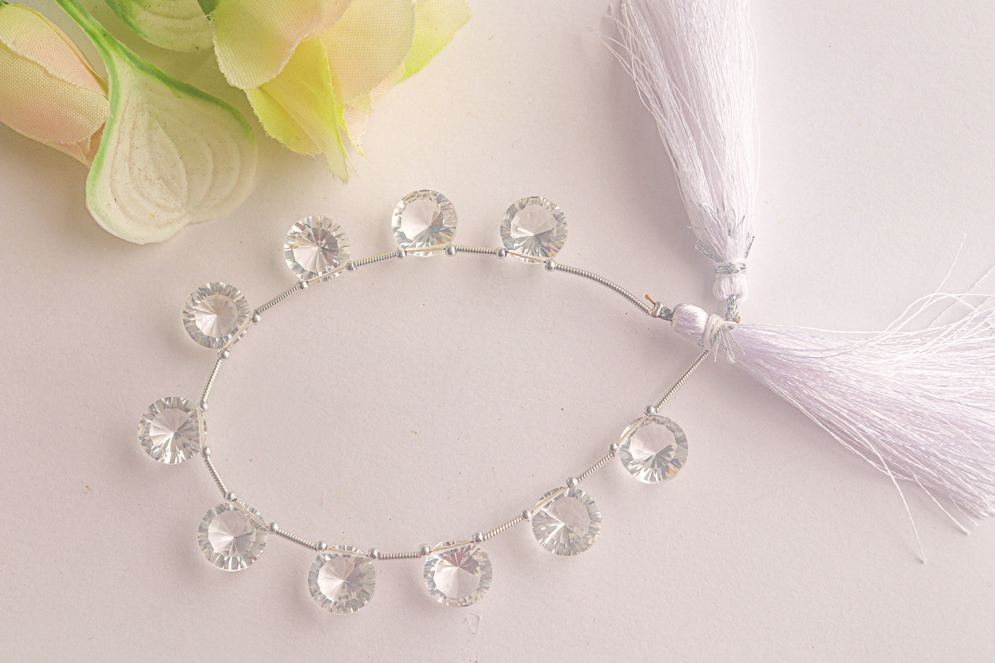 Crystal Concave cut Round Shape Beads Beadsforyourjewelry