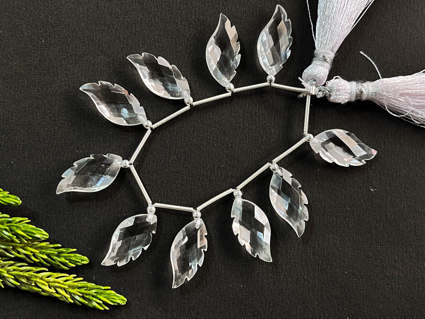 Crystal Faceted Wings Shape, 10x20mm, 10 Pieces String, Natural Crystal Gemstone, Beadsforyourjewellery Beadsforyourjewelry