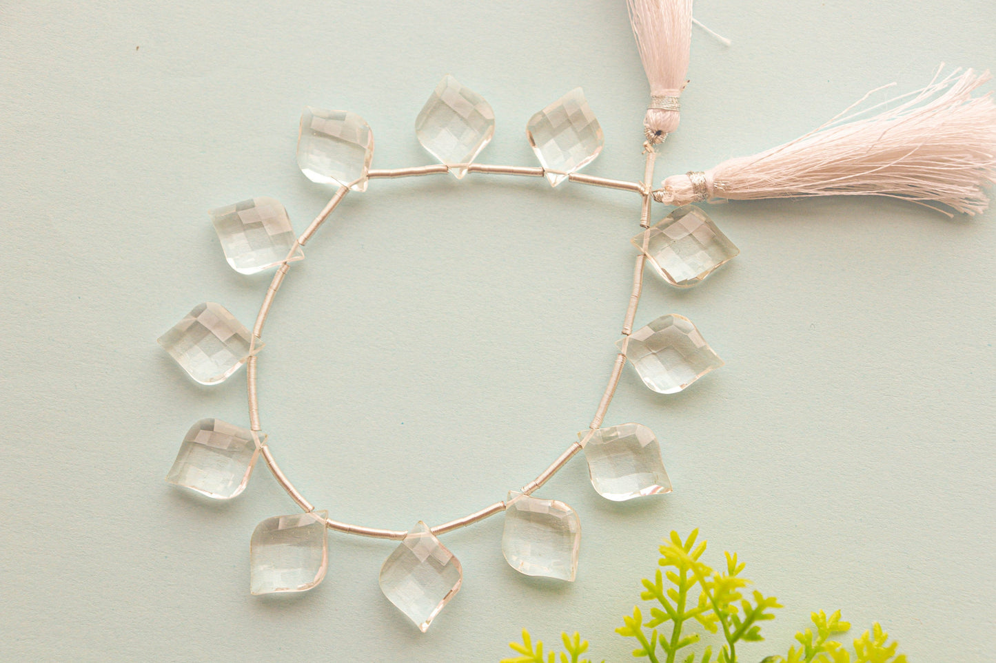 Crystal Fancy Shape Beads | 13x17mm | 12 Pieces | 7 inch String | Natural Gemstone | Beadsforyourjewellery Beadsforyourjewelry