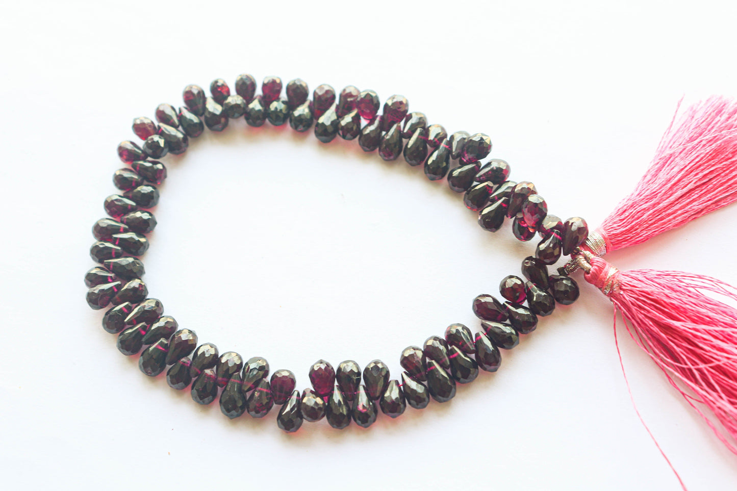 Garnet Faceted Garnet Faceted Drops | 5x9mm | 10 inch Full Strand | Natural Garnet Gemstone | BeadsforyourjewelleryDrops | 5x8mm | 10 inch Full Strand | Natural Garnet Gemstone | Beadsforyourjewellery Beadsforyourjewelry