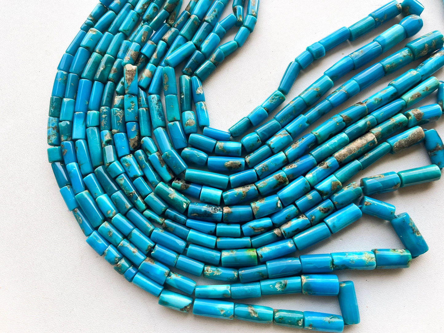 Genuine Arizona Turquoise Smooth Tube Shape Beads, Turquoise Gemstone Beads, Arizona Turquoise Gemstone Beads, Turquoise Beads, BFYJ157 Beadsforyourjewelry