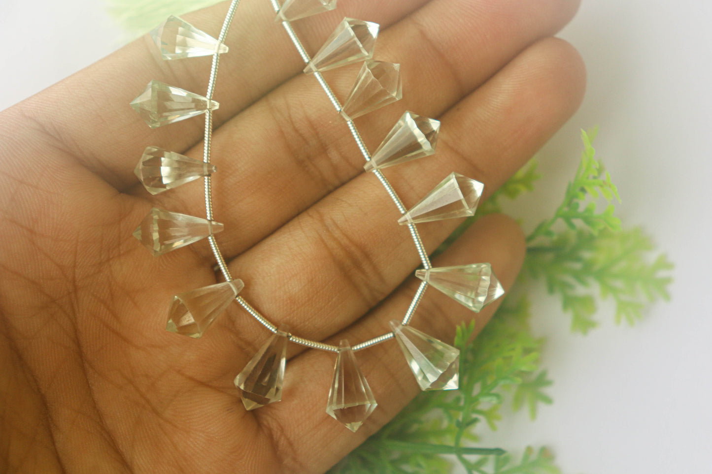 Green Amethyst Fancy Shape Drops Beadsforyourjewelry