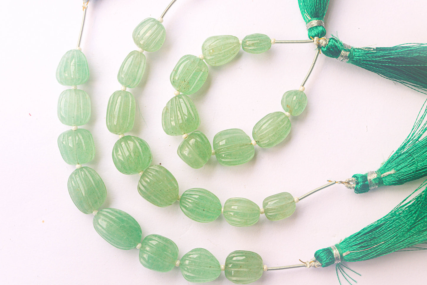 Green Aventurine Carving Tumble Beads Beadsforyourjewelry