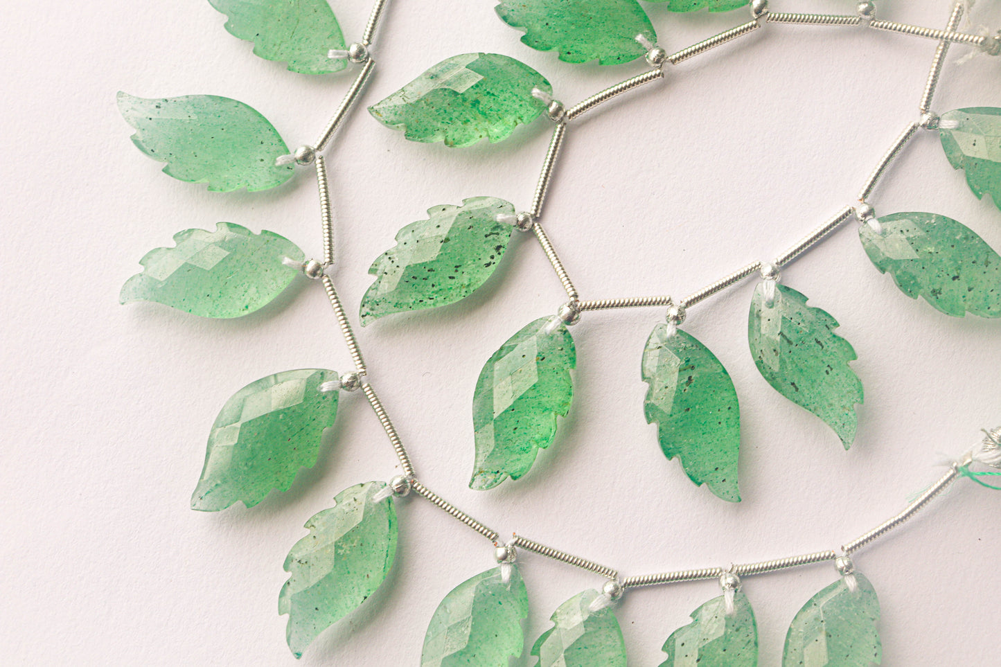 Green Strawberry Quartz Beads Faceted Wings Shape | 10x20mm | 10 Pieces String | Natural Gemstone | Beadsforyourjewellery Beadsforyourjewelry