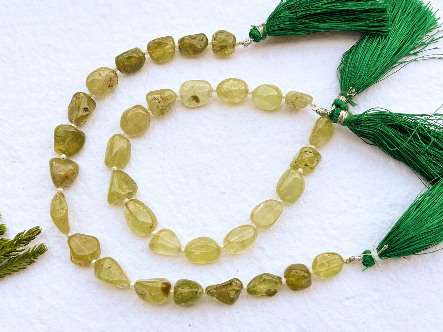 Grossularite Garnet Nuggets / Tumble Beads Beadsforyourjewelry