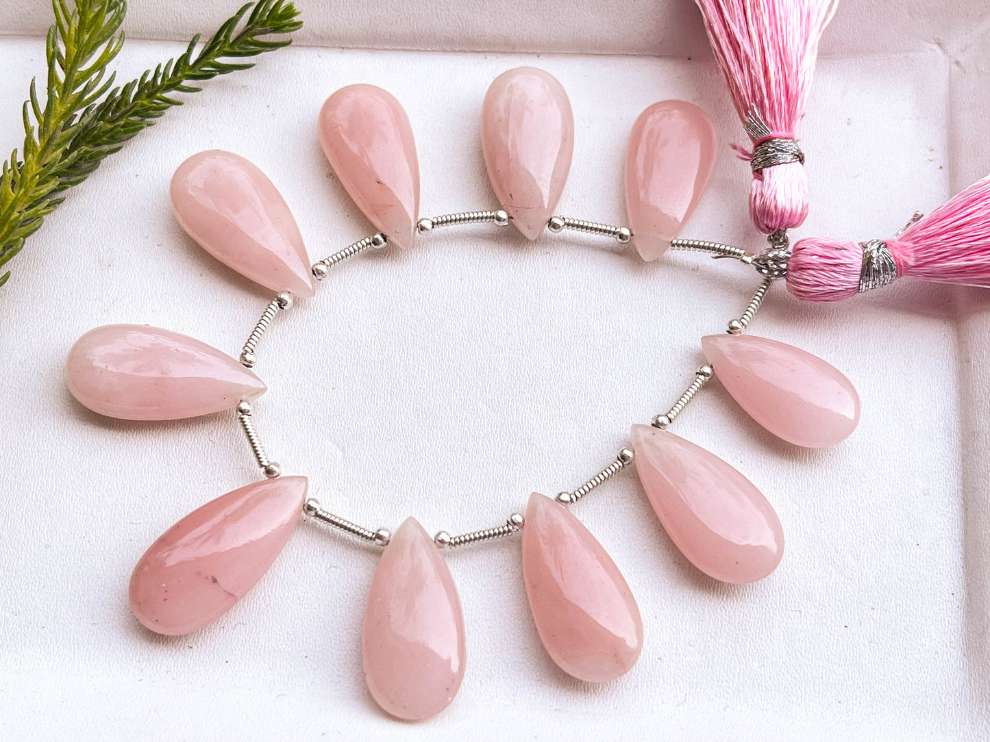 Guava Quartz Pear Shape Smooth Briolette | 10x20mm Beadsforyourjewelry