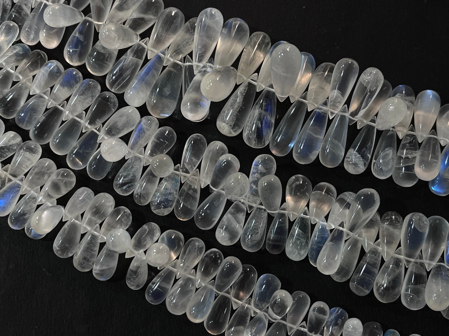 Natural Moonstone Smooth Drops