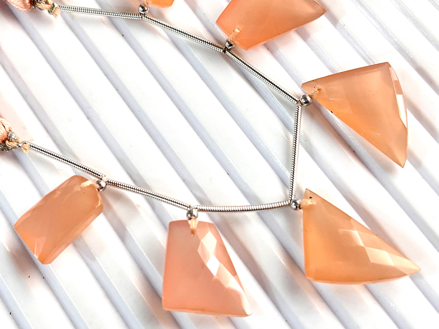 Pink Onyx Faceted Mix Shape Cut stone Beads