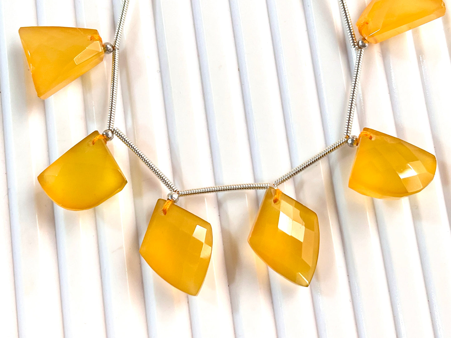 Yellow Onyx Faceted Mix Shape Cut stone Beads