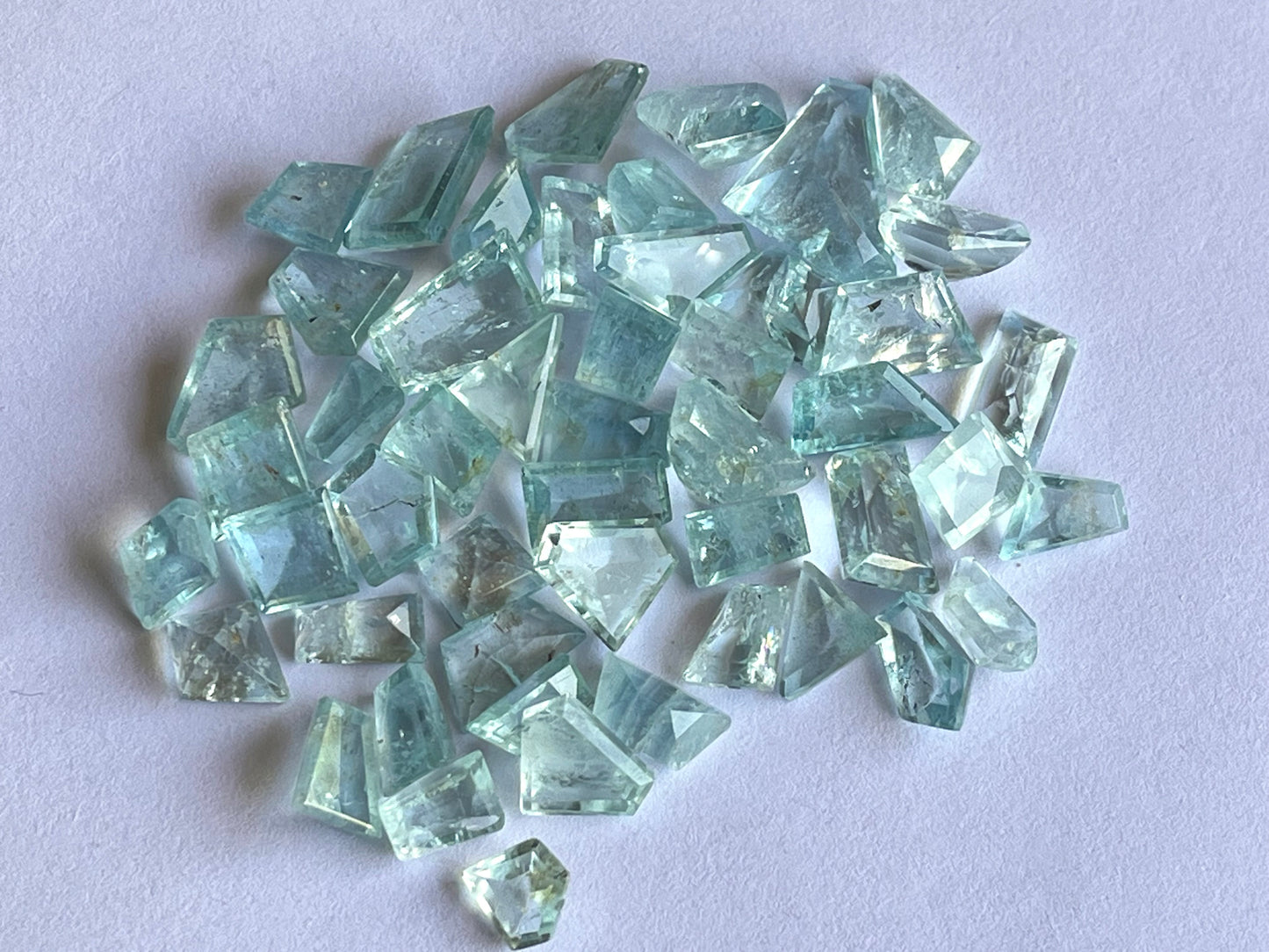 Natural Aquamarine Fancy Loose Geometrical cut