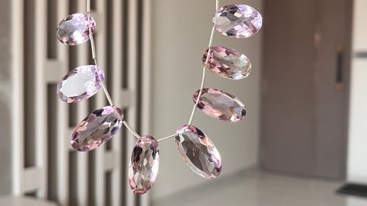 Ametrine Oval Cut stone Beads