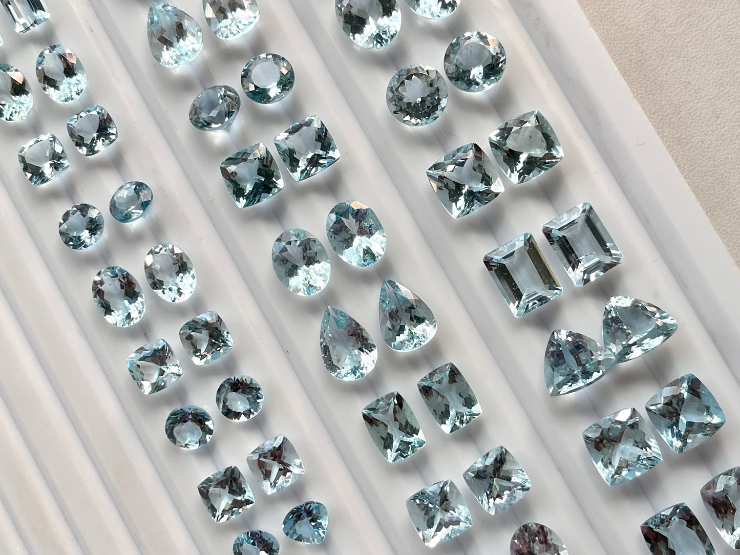 Natural Aquamarine Gemstone Pair | Aquamarine for Earrings
