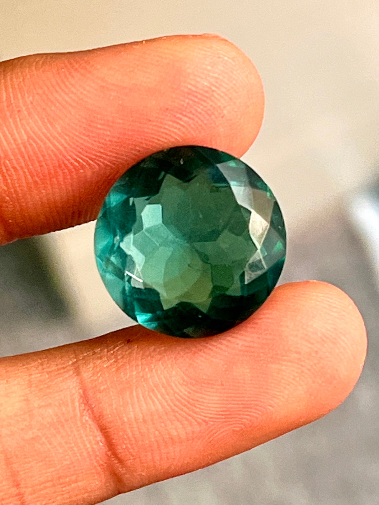 Exclusive! AAA Intense! Greenish Blue fluorite gemstone loose