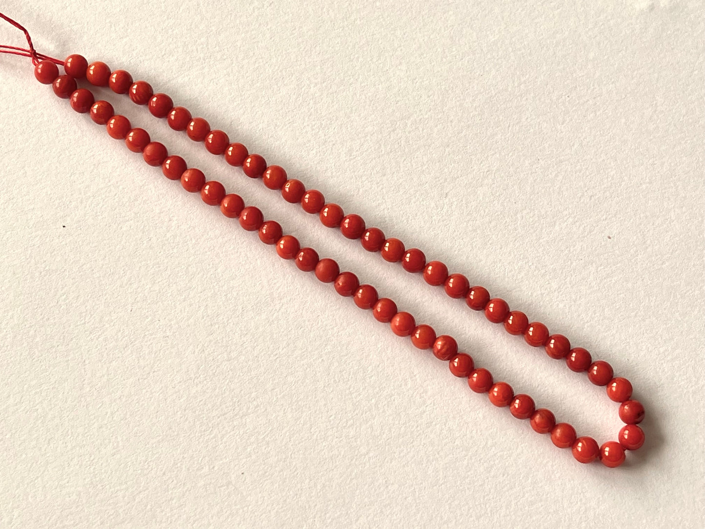 AAA Natural Italian Coral Round Shape Beads