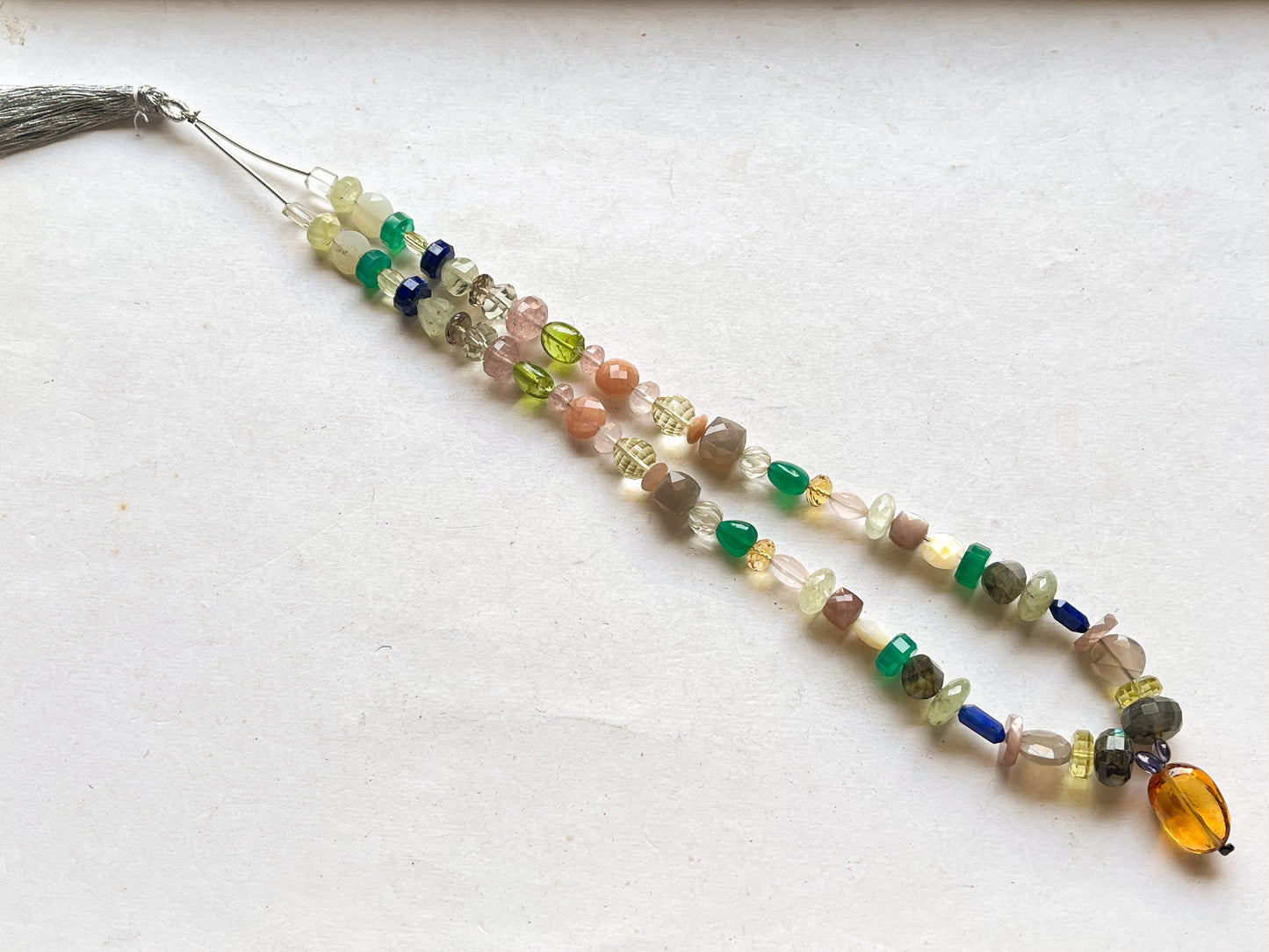 Mix Natural Gemstones Strand, Multi-Shape Gemstone Pair Necklace,SET 10-20