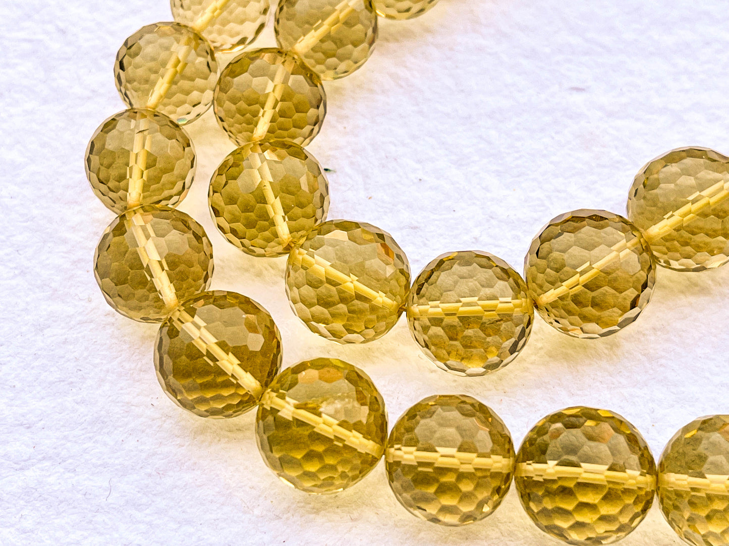 Lemon Quartz Faceted Ball Shape Beads Beadsforyourjewelry