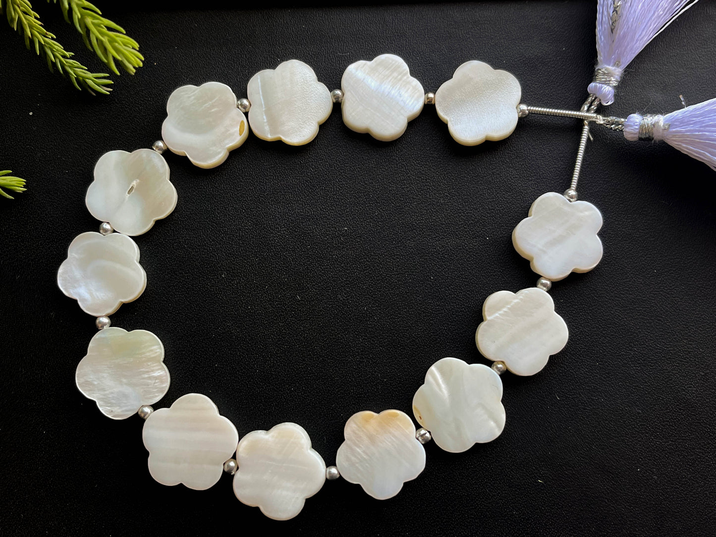 Mother of Pearl Flower Shape Beads, 13 Pieces | 15x15mm Beadsforyourjewelry