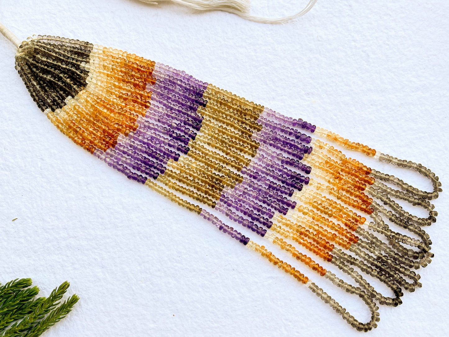 Multiple Gemstone Rondelle Shape Faceted Beads Beadsforyourjewelry