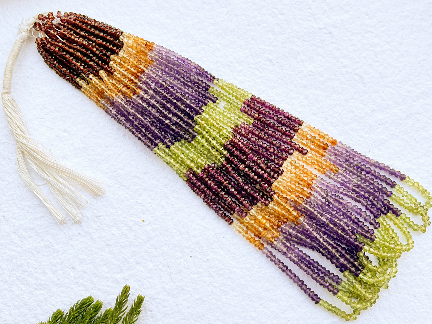 Multiple Gemstone Rondelle Shape Faceted Beads Beadsforyourjewelry