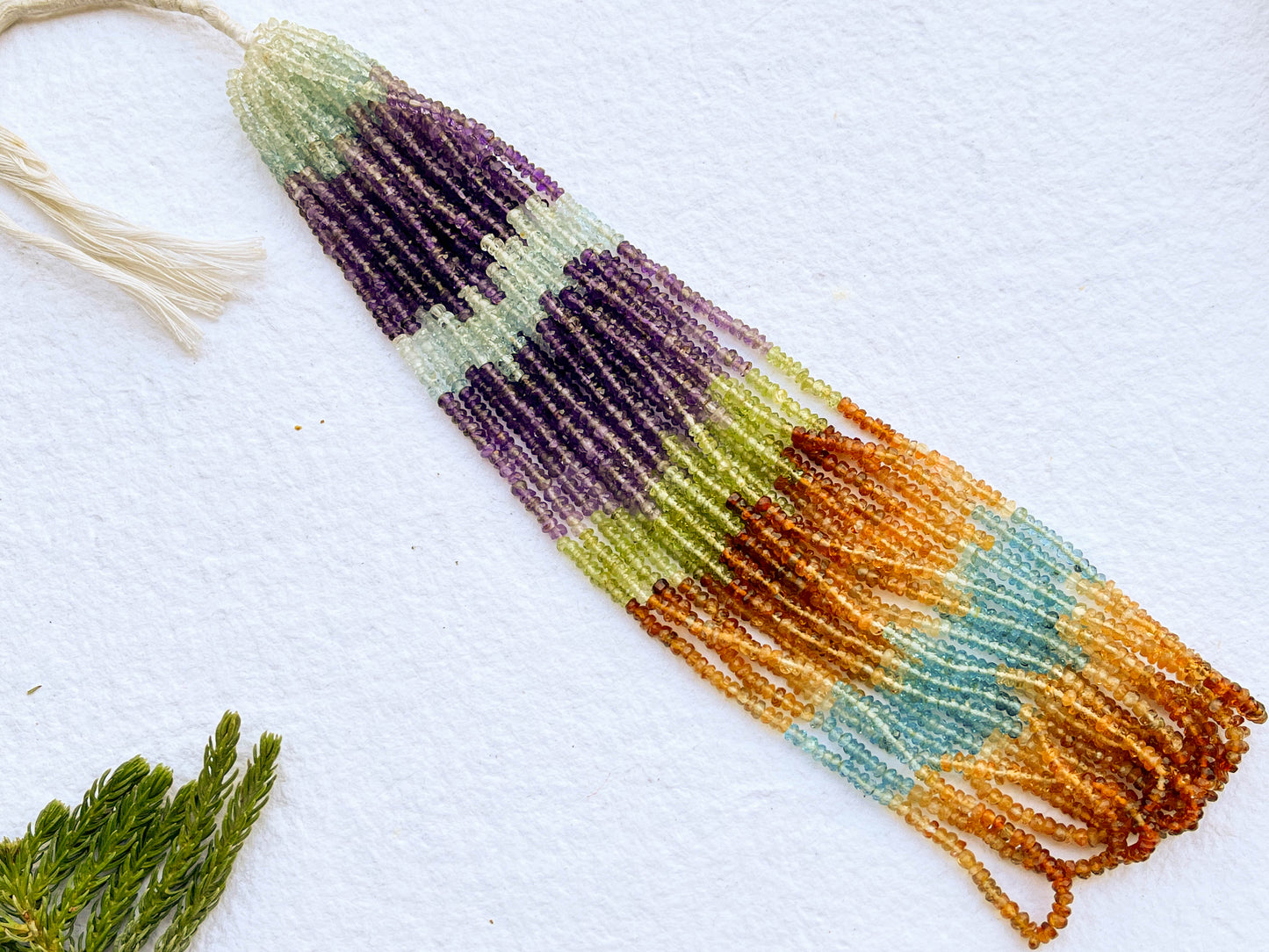 Multiple Gemstone Rondelle Shape Faceted Beads Beadsforyourjewelry